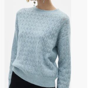 Women's Light Blue Shimmer Sweater